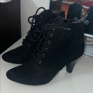 East 5th Black Lace-Up Boots